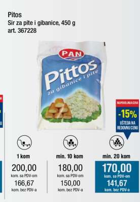 Pittos Sir za pite i gibanice