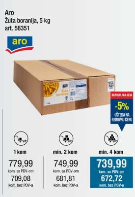 Aro Žuta boranija 5 kg