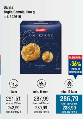 Barilla Taglia Semola, 500 g