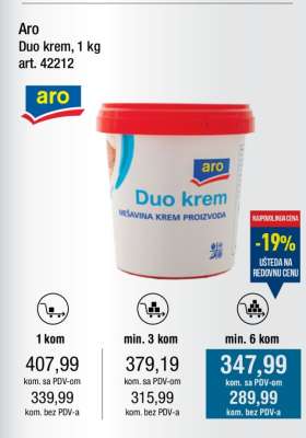 Aro Duo krem, 1 kg