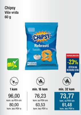 Chipsy više vrsta