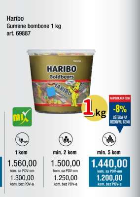 Haribo Gumene bombone 1 kg
