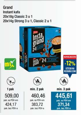 Grand Instant kafa