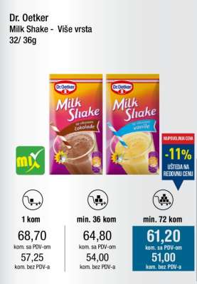 Dr. Oetker Milk Shake