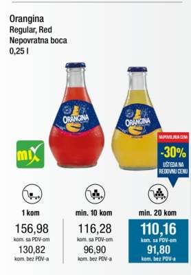 Orangina Regular, Red