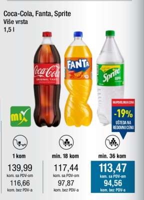 Coca-Cola, Fanta, Sprite