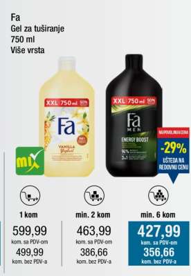 Fa Gel za tuširanje 750 ml