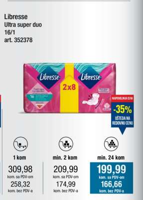 Libresse Ultra super duo 16/1