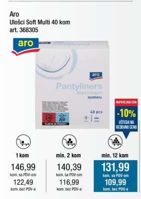 Aro Ulošci Soft Multi 40 kom