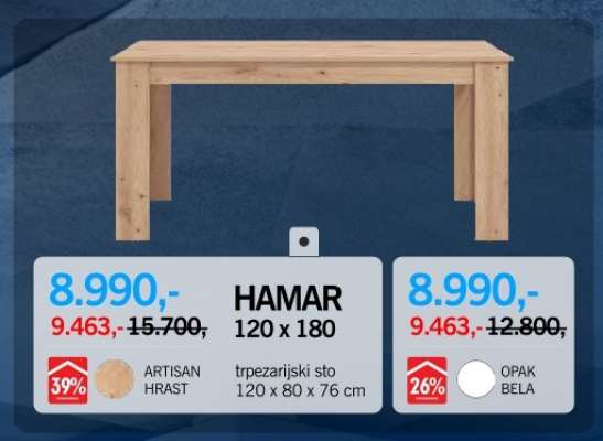 HAMAR 120 x 180