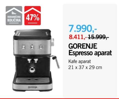 GORENJE Espresso aparat