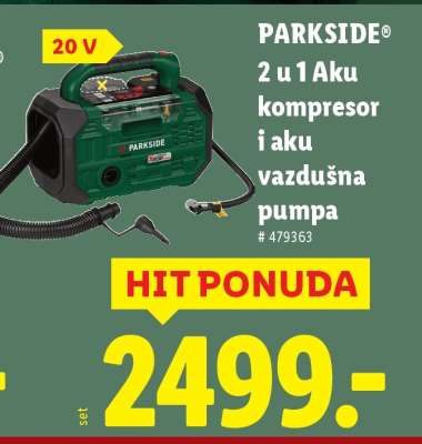 PARKSIDE 2 u 1 Aku kompresor i aku vazdušna pumpa
