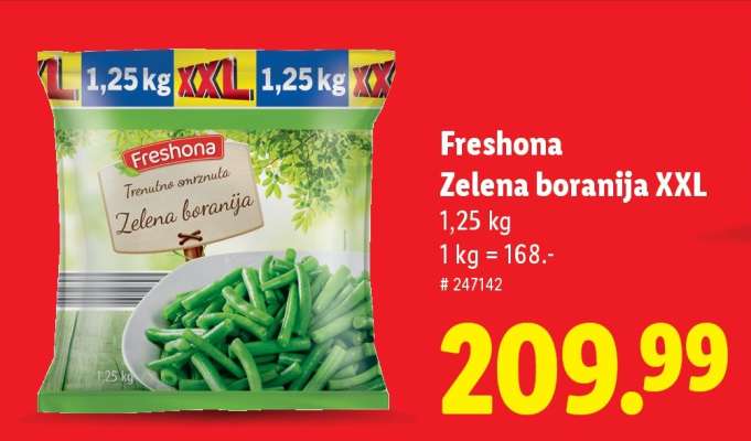 Freshona Zelena boranija XXL