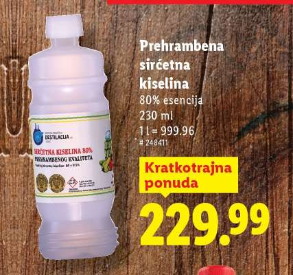 Prehrambena sirćetna kiselina