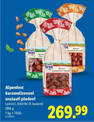 Alpenfest Karamelizovani orašasti plodovi