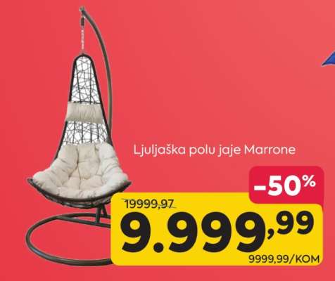 Ljuljaška polu jaje Marrone
