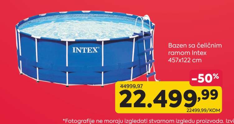 Bazen sa čeličnim ramom Intex