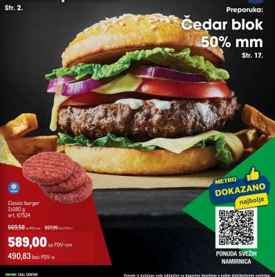 Classic burger 2x180 g