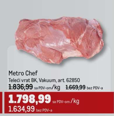 Metro Chef Teleći vrat BK Vakuum, art. 62850