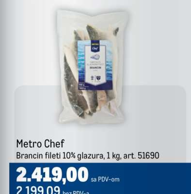 Metro Chef Brancin fileti