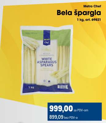 Metro Chef Bela špargla