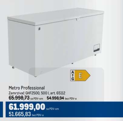 Metro Professional Zamrzivač GHF2500
