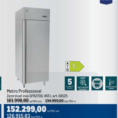 Metro Professional Zamrzivač inox GFR2700