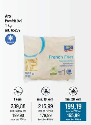 Aro Pomfrit 9x9 1 kg