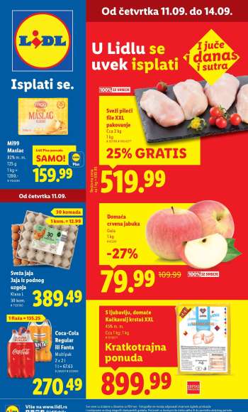 Lidl katalog - 11.09.2025 - 17.09.2025.
