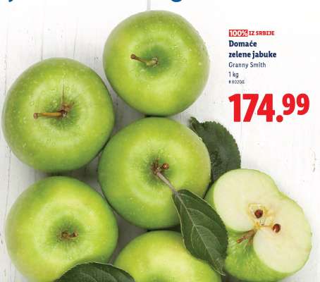 Domaće zelene jabuke