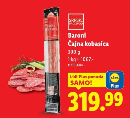 Baroni Čajna kobasica