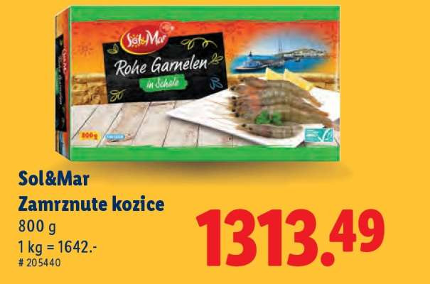 Sol&Mar Zamrznute kozice