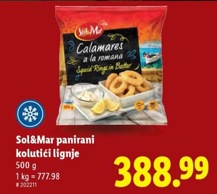 Sol&Mar Panirani kolutići lignje