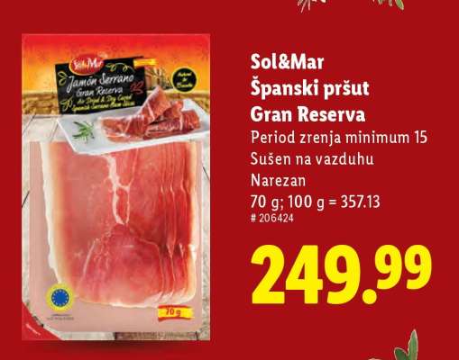 Sol&Mar Španski pršut Gran Reserva