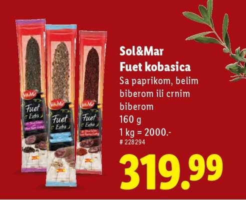 Sol&Mar Fuet kobasica