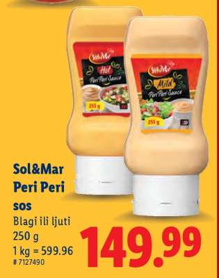 Sol&Mar Peri Peri sos