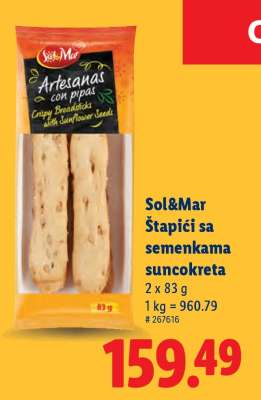 Sol&Mar Štapići sa semenkama suncokreta