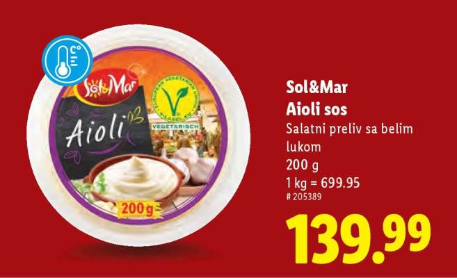 Sol&Mar Aioli sos