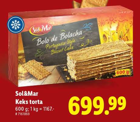 Sol&Mar Keks torta