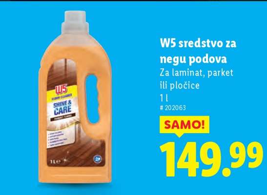 W5 Sredstvo za negu podova