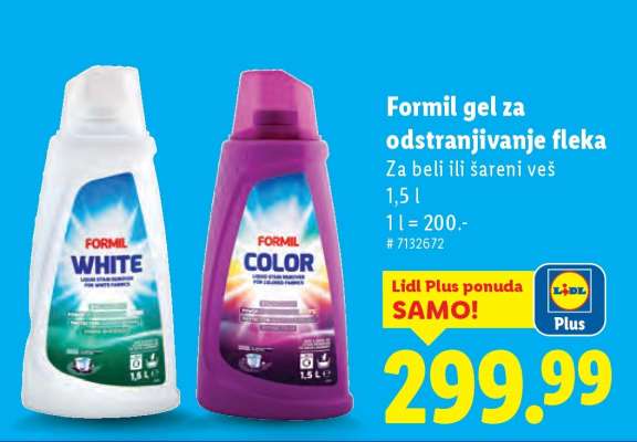 Formil gel za odstranjivanje fleka