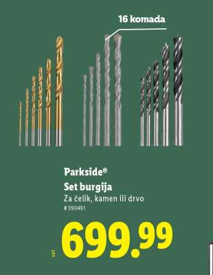Parkside Set burgija