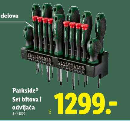 PARKSIDE Set bitova i odvijača