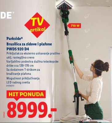 Parkside Brusilica za zidove i plafone PWDS 920 D4