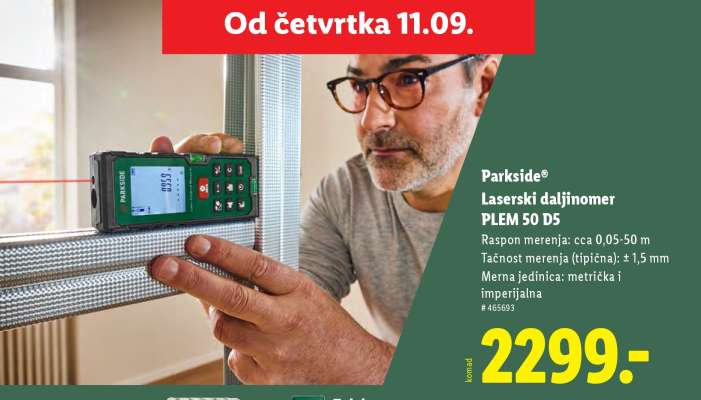 Parkside® Laserski daljinomer PLEM 50 D5
