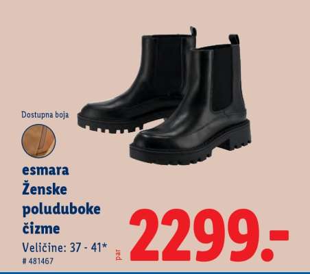 esMara Ženske poluduboke čizme