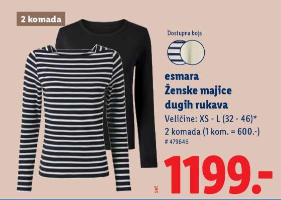 Ženske majice dugih rukava