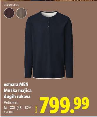 esmara MEN Muška majica dugih rukava