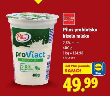 Pilos Probiotsko kiselo mleko