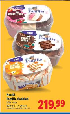 Nestlé Familia sladoled